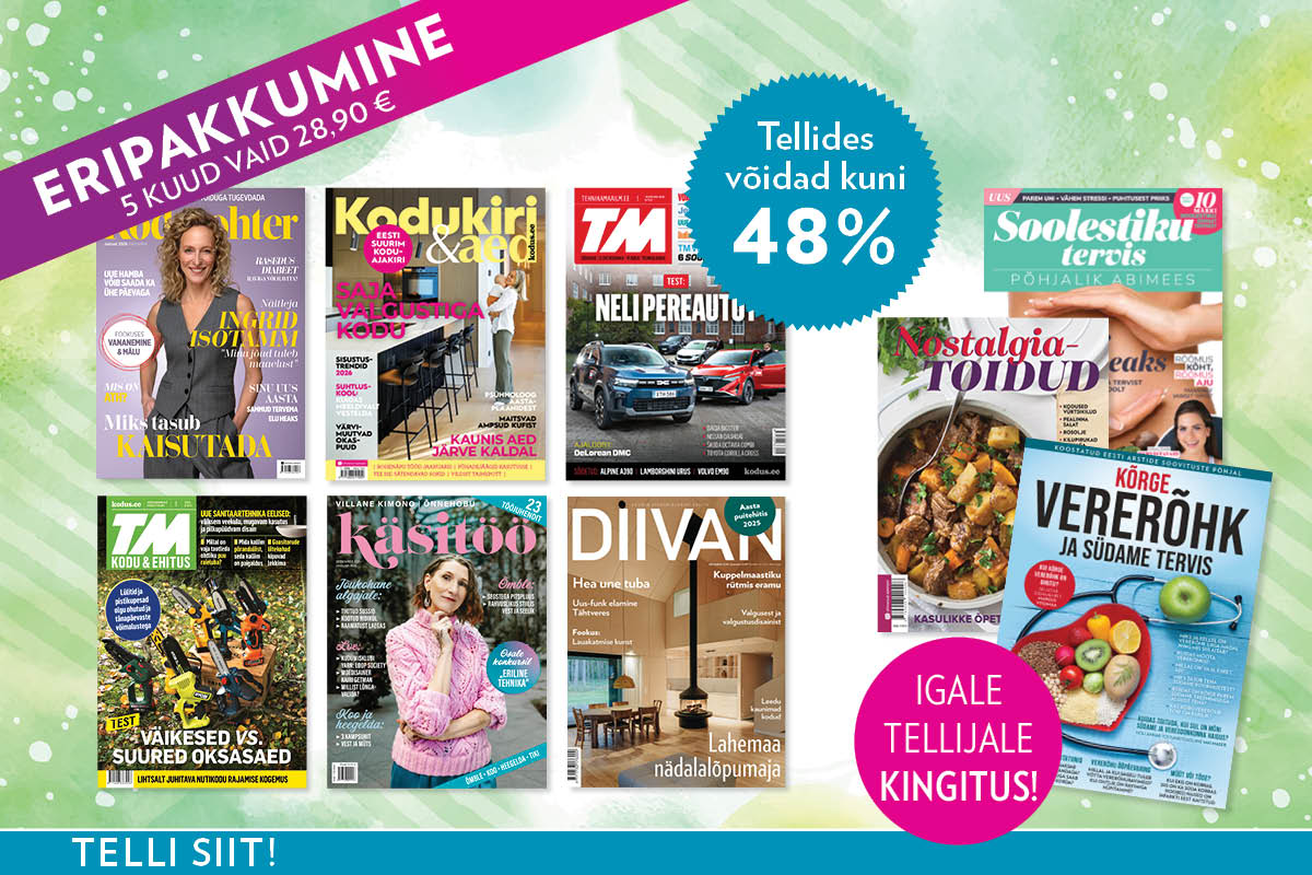 Ajakirjade eripakkumine 5 kuud 28,90€