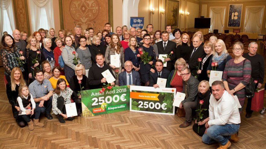 Konkursi "Kodu kauniks 2018" finalistid ja toetajad.