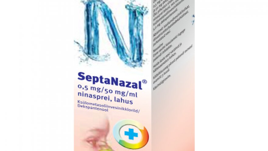 Septanazal 0,5 mg/50 mg/ml on näidustatud 2…6-aastastele lastele.