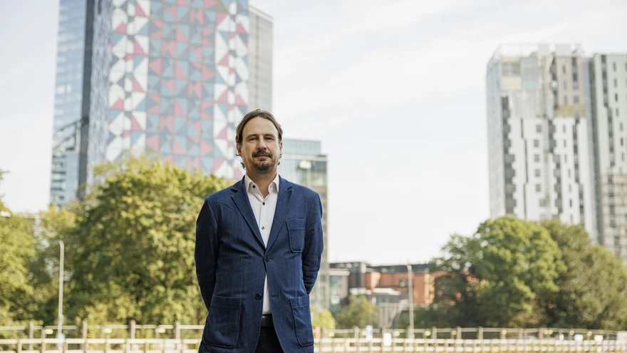 Antti Nousjoki Maakri kvartalis,  kuhu valmib 2027. aastaks Eedu haridus- ja ettevõtluslinnak.