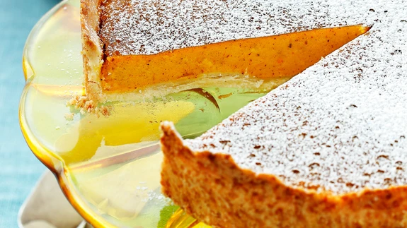 Magus kõrvitsapirukas.