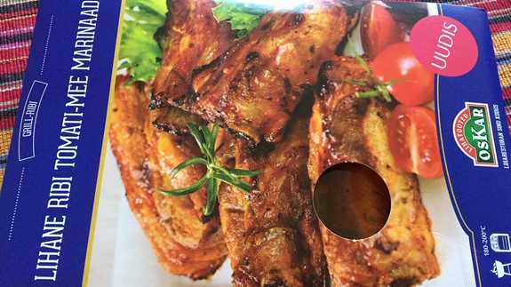 Oskari lihane ribi tomati-mee marinaadis. Tõepoolest lihane ja rammus kõhutäis.