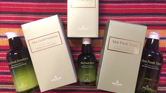 Aaloe sarja emulsioon, seerum ja toonik.