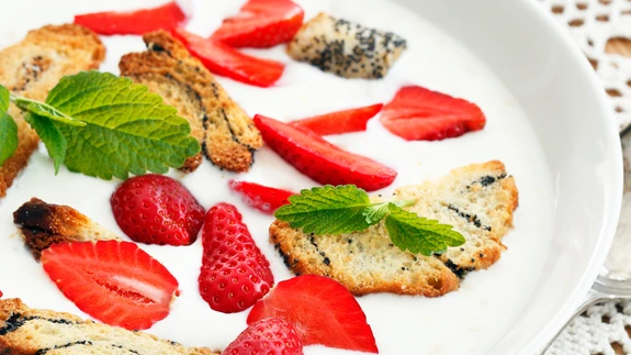 Magus petisupp maasikatega.