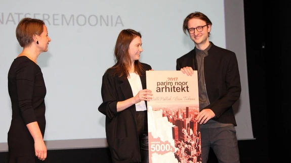 Noore arhitekti preemia pälvisid Sille Pihlak ja Siim Tuksam