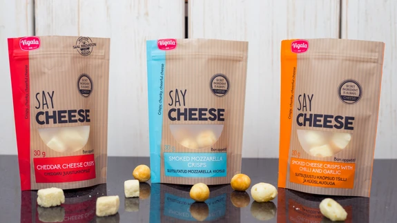 Say Cheese juustusnäkkide valik.