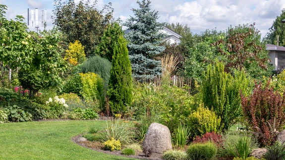 Perekond Gontšarenko aed Pärnumaal Paikuse alevis on konkursi "Kodu kauniks" Aasta Aed 2018.