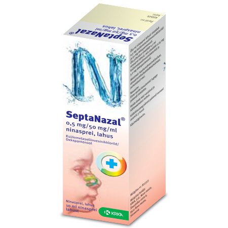 Septanazal 0,5 mg/50 mg/ml on näidustatud 2…6-aastastele lastele.