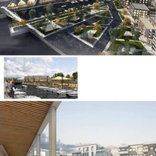 Kalaranna tn 1 kinnistu arhitektuurivõistlusele laekunud üheteistkümne töö hulgast tunnistati esikoha vääriliseks arhitektuuribüroo Kadarik Tüür Arhitektid OÜ võistlustöö “Kesk-Küla”