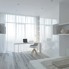 Kogu korteris pääsevad mõjule eri materjalide tekstuurid